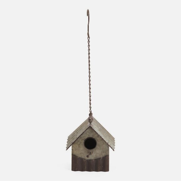 Pd Home & Garden Tin Rustic Design Hanging Birdhouse - Picture 1 of 1